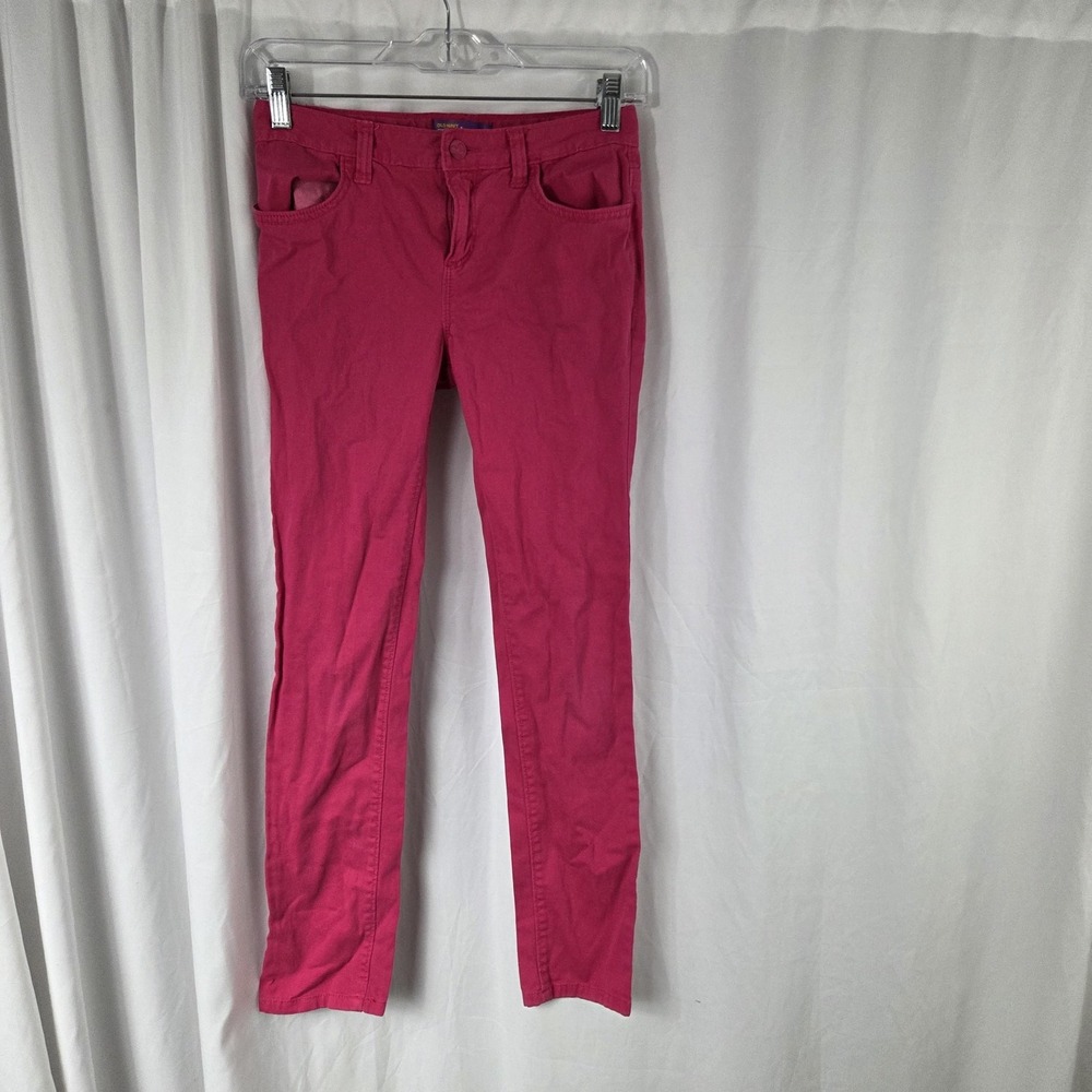 Old Navy Pants Girls 12 Pink Super Skinny Twill Stretch Zip Fly Casual School